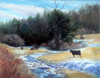 Winter Graze - A Fine Art Painting by Wilson J. Ong